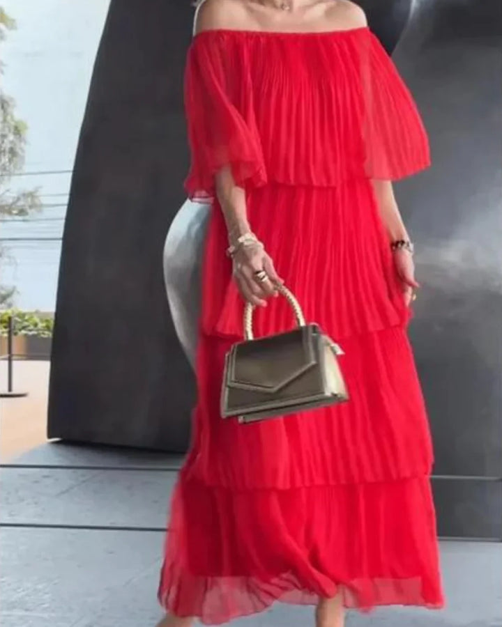 Mariëlle - Robe longue en mousseline de luxe pour un look sophistiqué