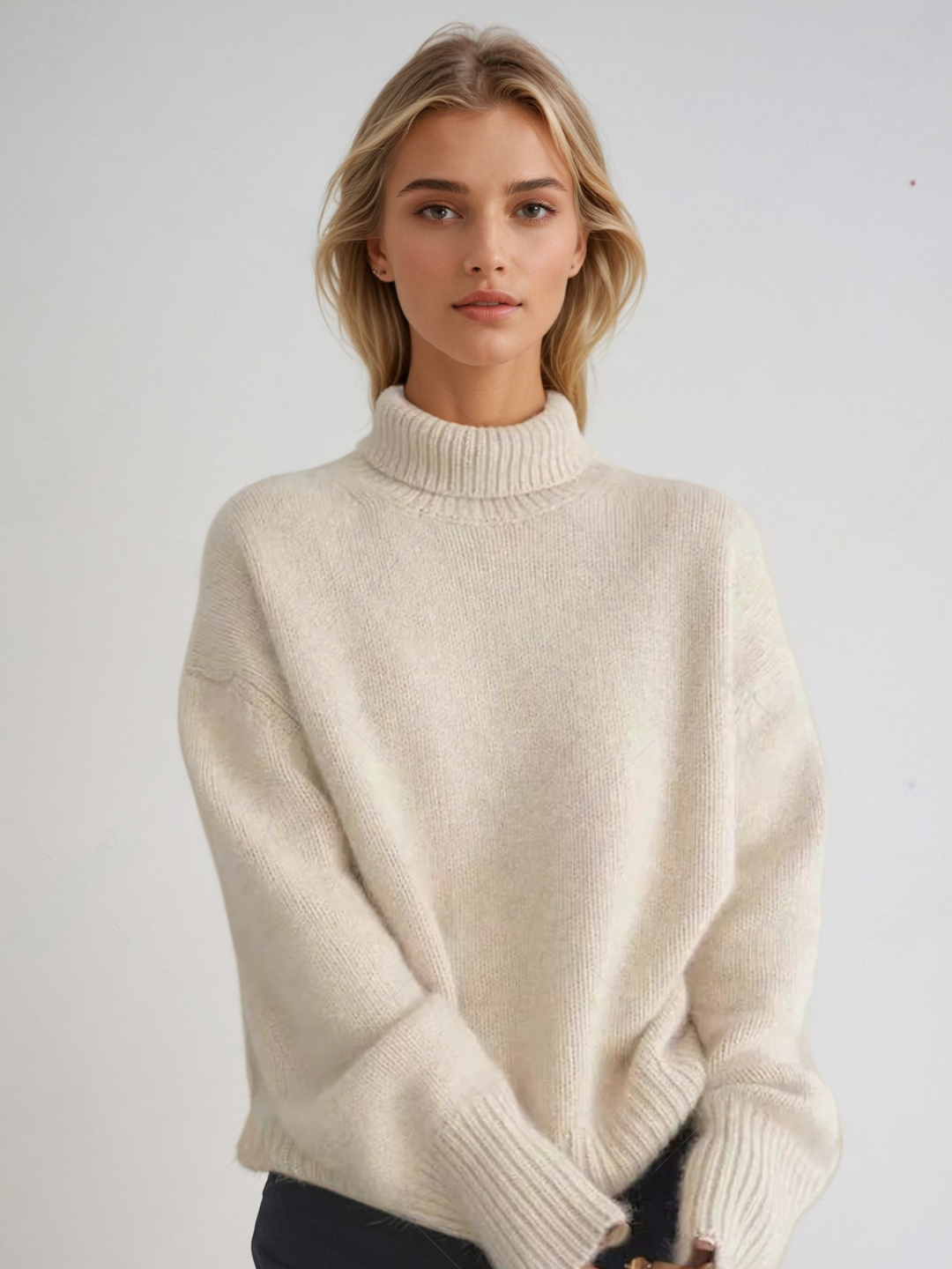 Hélène™ - Pull en turtleneck tricoté confortable