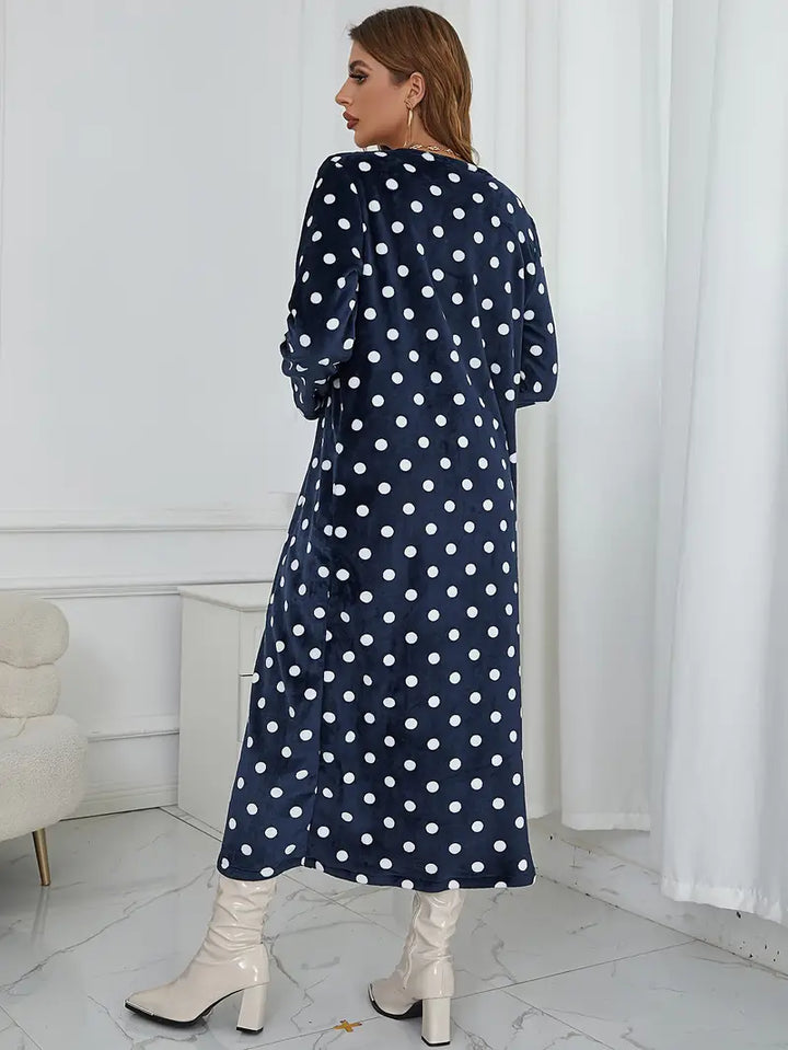 Clara - Cardigan midi avec imprimé dalmatien stylisé