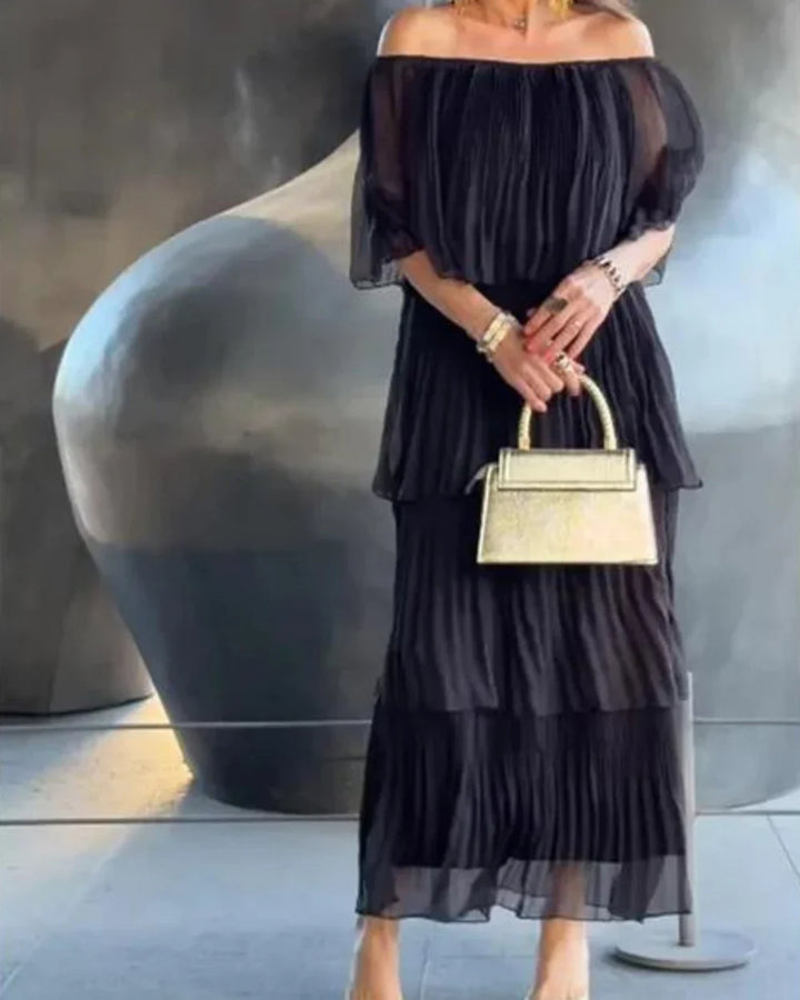 Mariëlle - Robe longue en mousseline de luxe pour un look sophistiqué