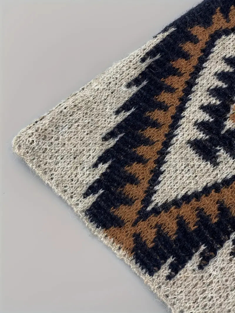 Beatrice - Gilet stylisé Boho-Chic ouvert sur le devant pour des superpositions sans effort