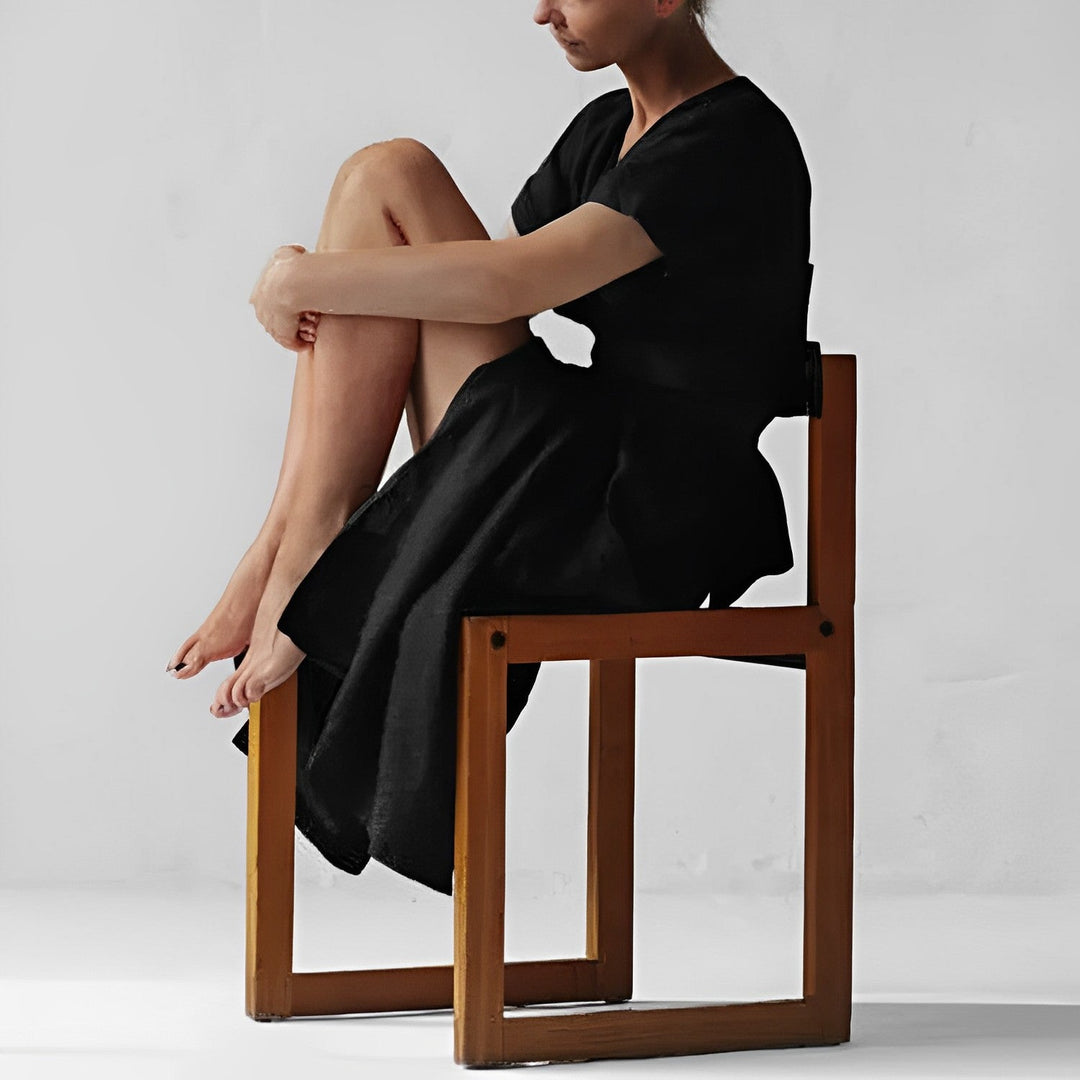 Sophie - Robe en lin élégante pour un look estival ensoleillé