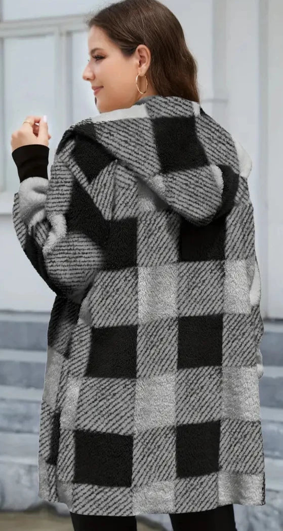 Rachel - Manteau à manches longues à la mode pour femmes avec capuche tendance