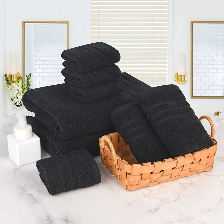 Eline | Lot de luxe de 8 serviettes en coton doux pour un confort optimal