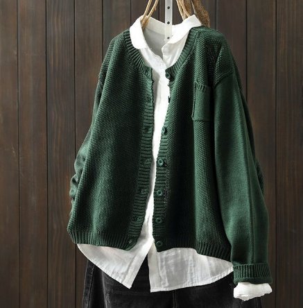 Chloé - Gilet Femme en Mélange de Coton