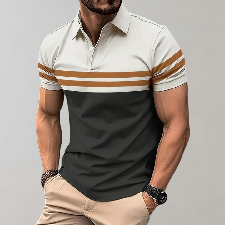 Pepin - Polo rayé stylé pour homme au design décontracté