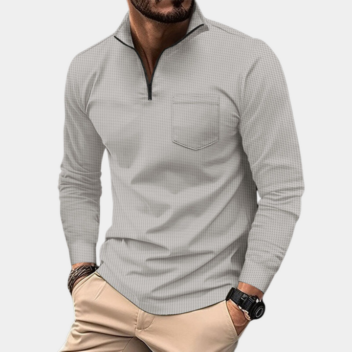 Roscoe - Chemise élégante à manches longues pour hommes avec poche de poitrine pratique