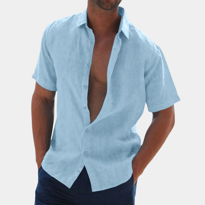 Stylish Royal demi-manches Shirt pour hommes