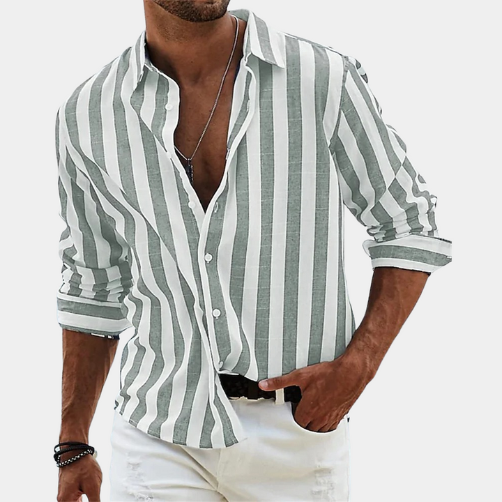 Chemise rayée élégante pour hommes par Nico