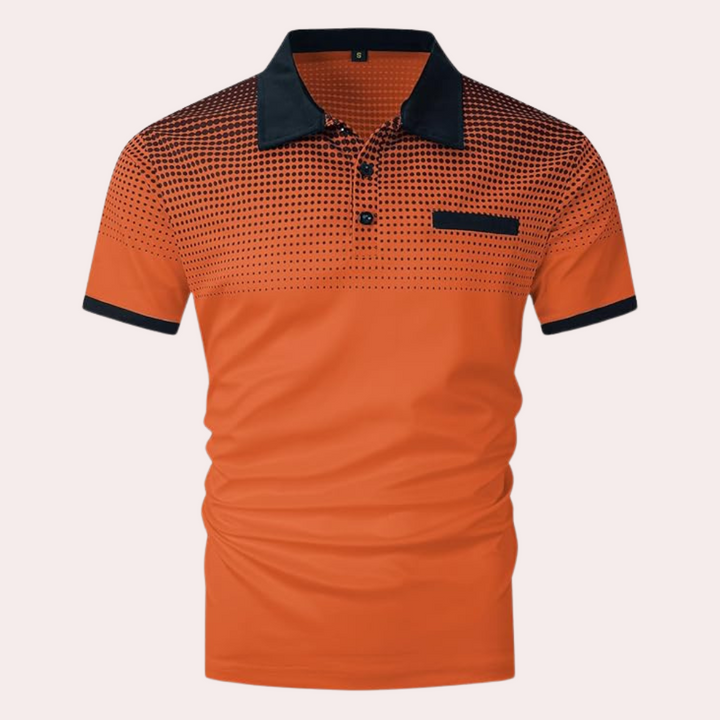 Chemise décontractée orange pour hommes