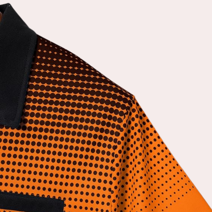 Chemise décontractée orange pour hommes