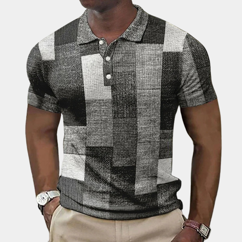 Polo pour homme à l'aspect vibrant pour un look élégant