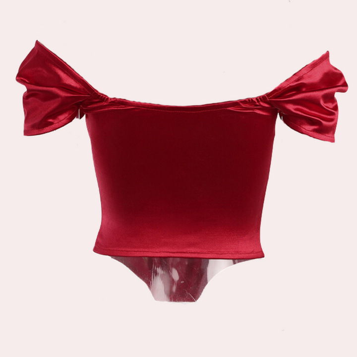 Top chic à épaulettes pour les femmes ayant du style