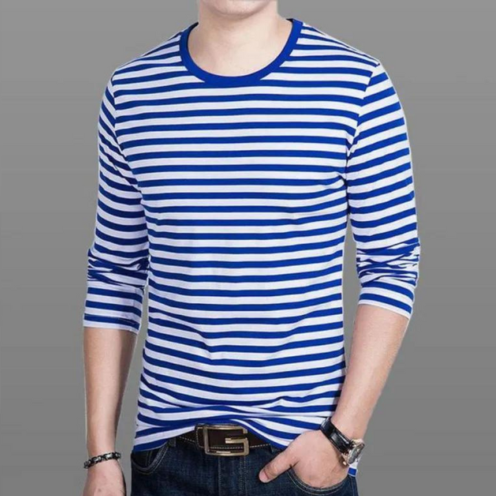 Chemise à manches longues stylée Dusan avec rayures tendance