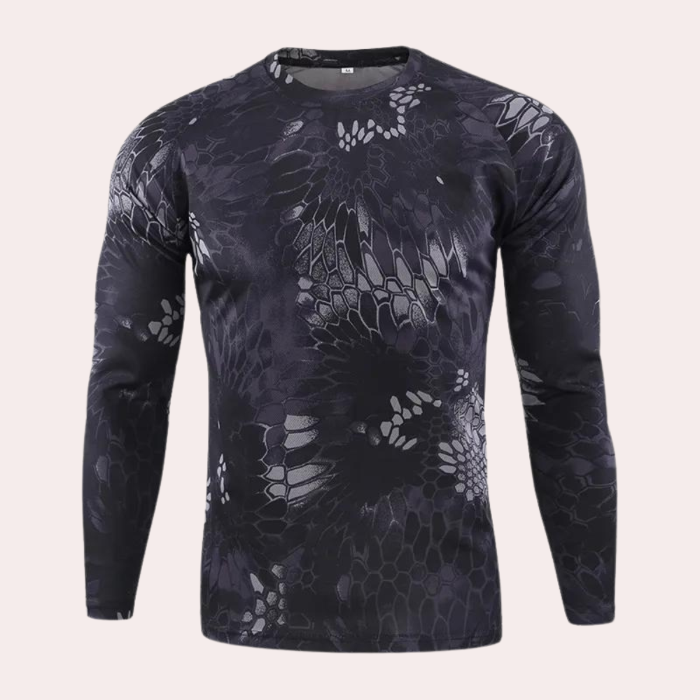 Ludvig - Chemise à manches longues pour hommes, camouflage stylé