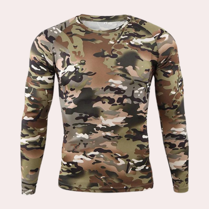 Ludvig - Chemise à manches longues pour hommes, camouflage stylé