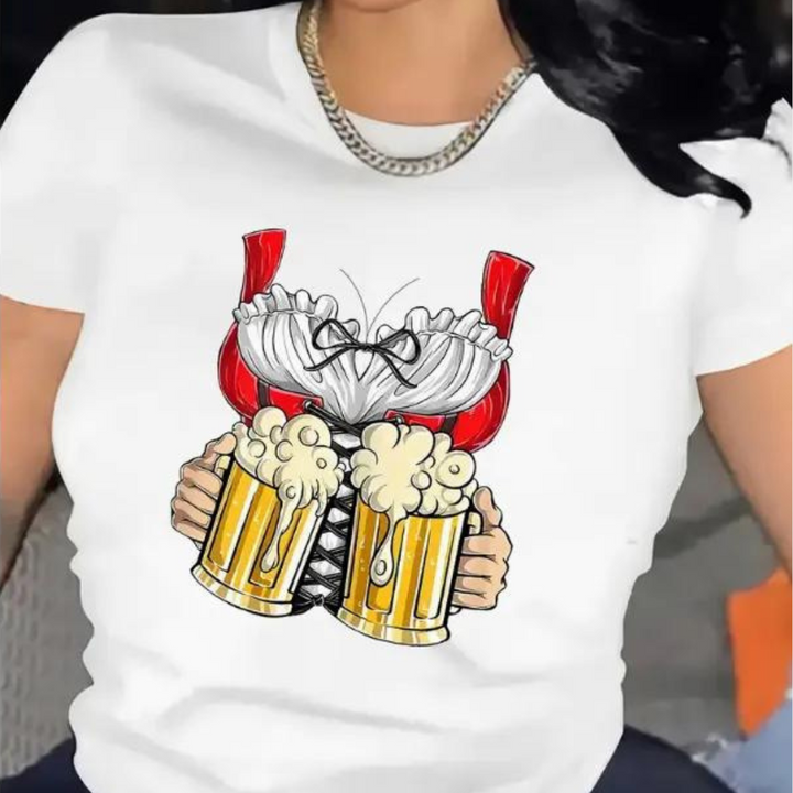 Odetta - T-shirt féminin élégant et confortable pour l'Oktoberfest