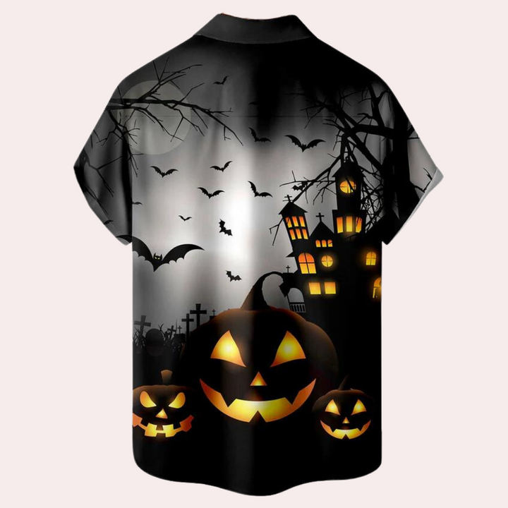 Matyi - Chemise pour homme élégante et confortable pour un Halloween effrayant