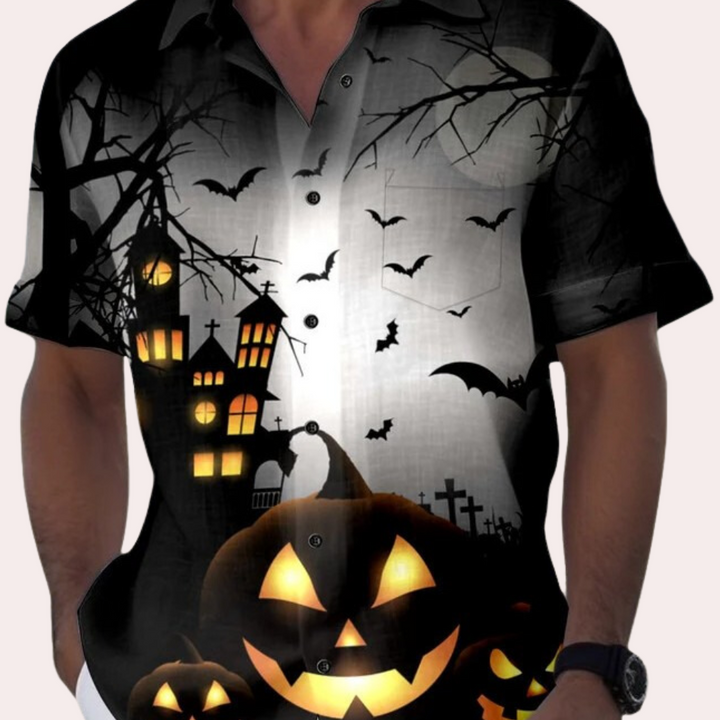 Matyi - Chemise pour homme élégante et confortable pour un Halloween effrayant