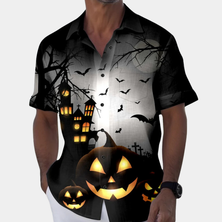 Matyi - Chemise pour homme élégante et confortable pour un Halloween effrayant