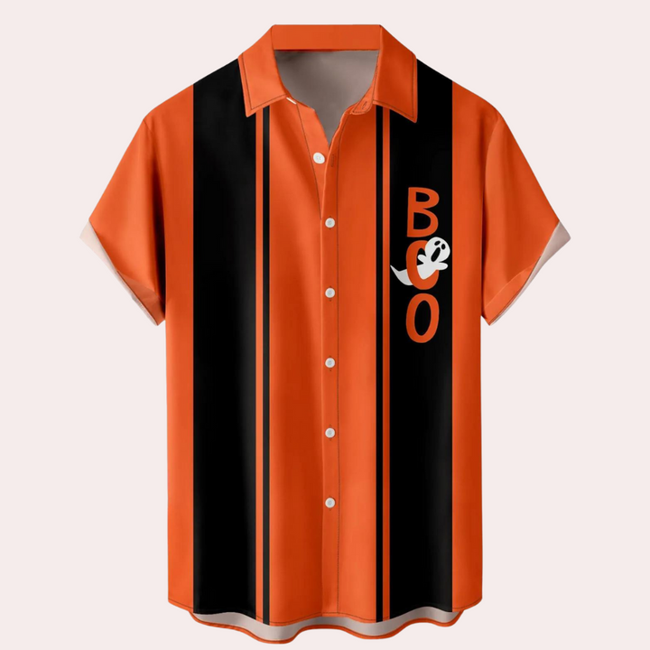 Jure - Chemise d'Halloween tendance à manches courtes pour hommes