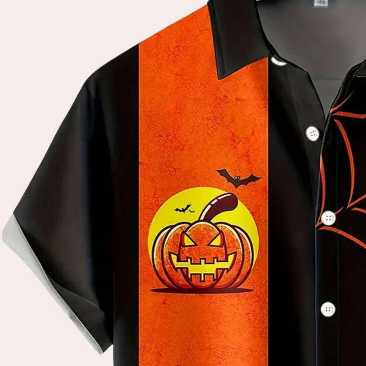 Nemet - Polo classique pour hommes sur le thème d'Halloween