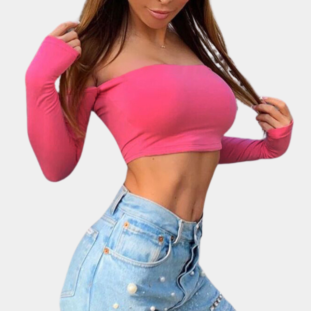 Haut élégant à épaules dégagées pour femmes