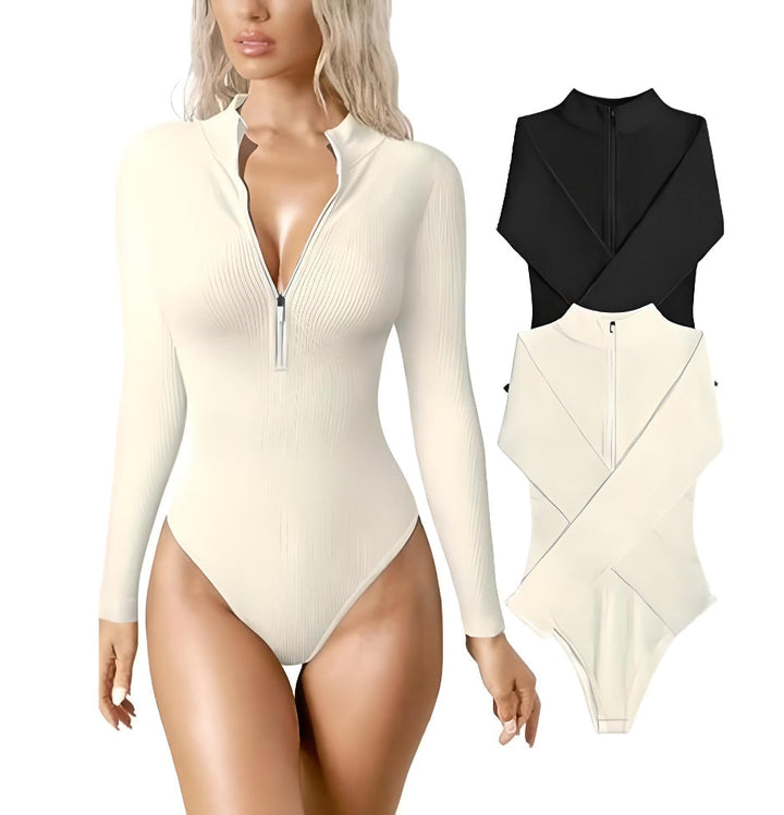 Lucie™ - Robe bodycon zippée en élasthanne