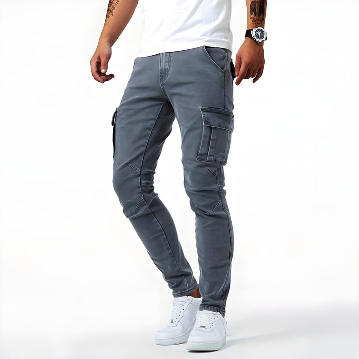 François™ - Pantalons Cargo en Denim Élastique