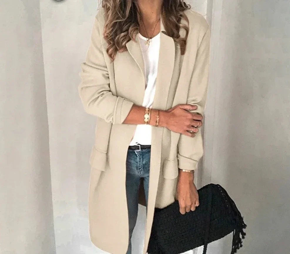 Remy - Cardigan long stylé avec col élégant