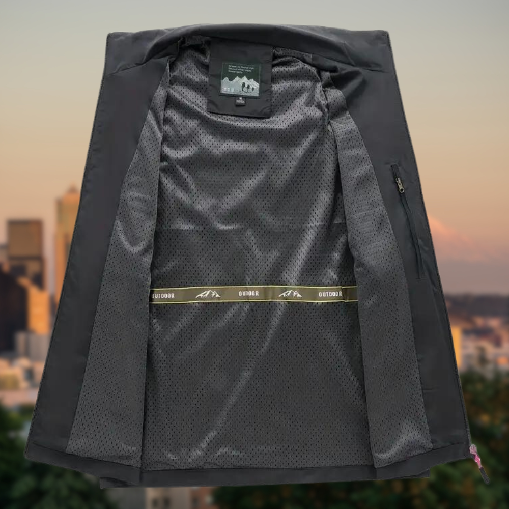 Breeze - Gilet élégant pour hommes avec poches zippées pratiques