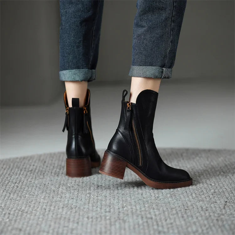 Sophie™ - Bottines en cuir premium