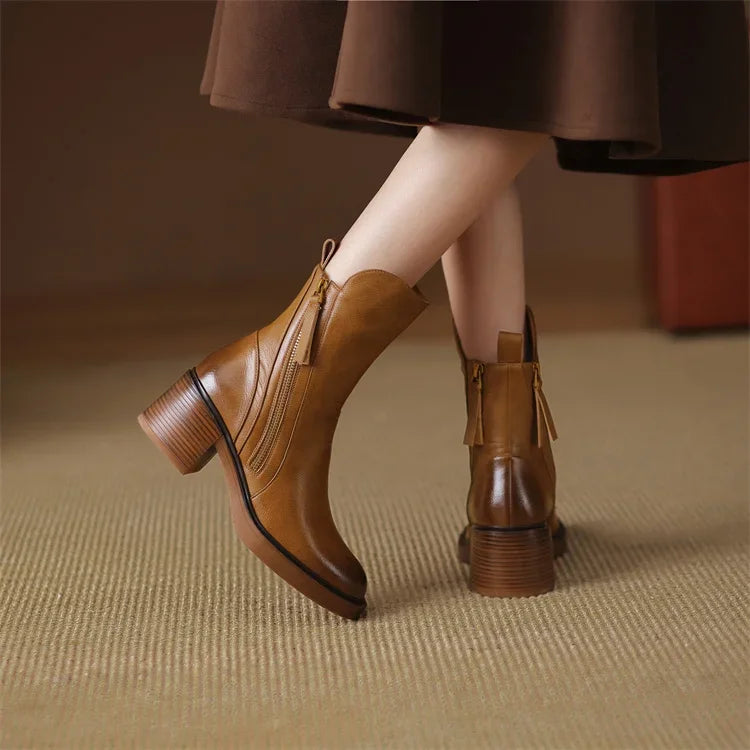 Sophie™ - Bottines en cuir premium