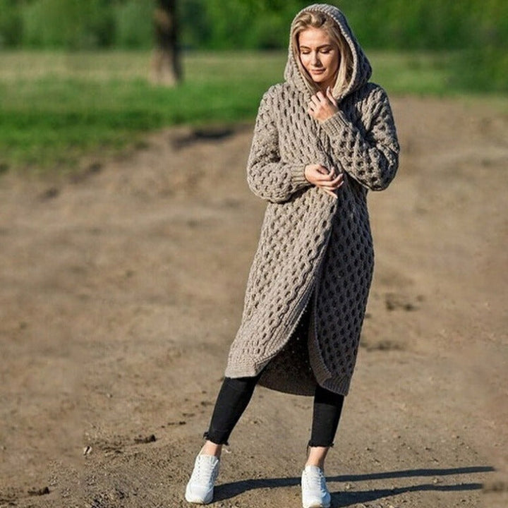 Meryl - Pull de luxe avec cardigan long élégant