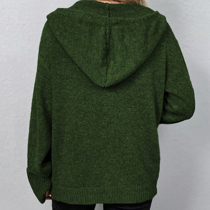 Cardigan à capuche chic avec cordon de serrage réglable - Vega