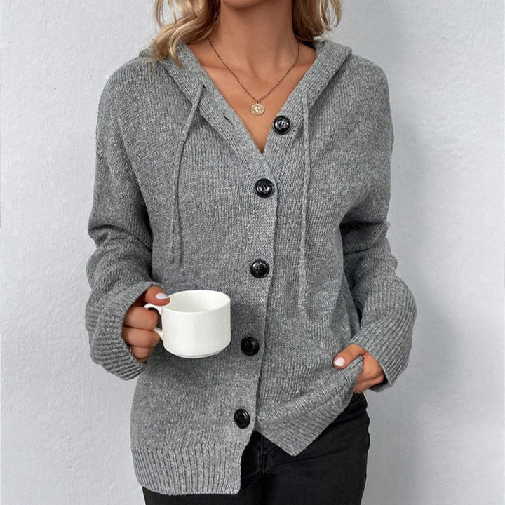 Cardigan à capuche chic avec cordon de serrage réglable - Vega