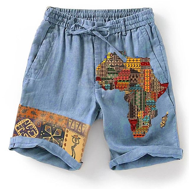 Short de plage stylé et respirant avec un design graphique unique - Olf
