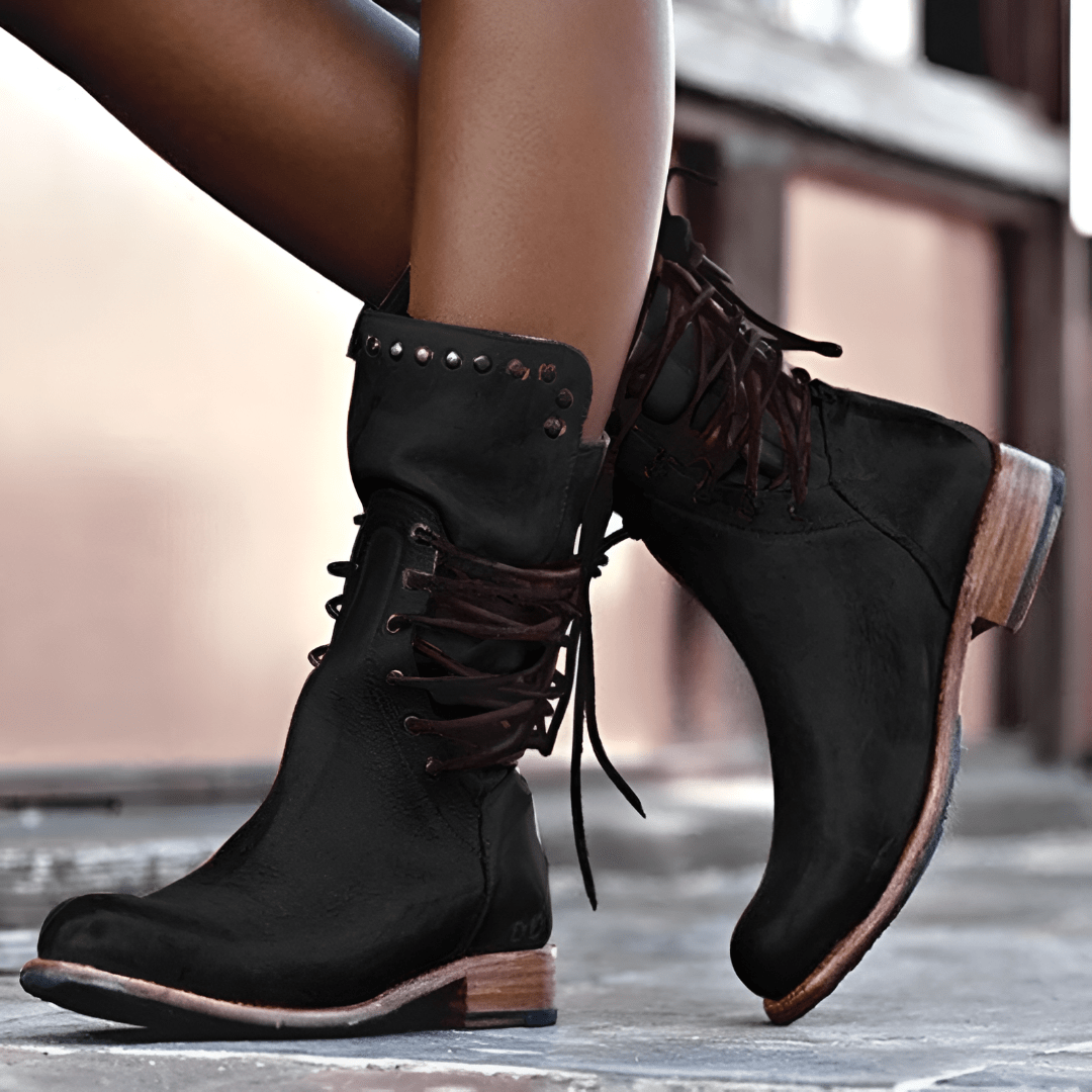 Audrey™ - Bottes en cuir avec lacets