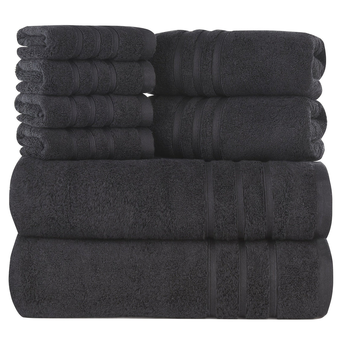 Eline | Lot de luxe de 8 serviettes en coton doux pour un confort optimal