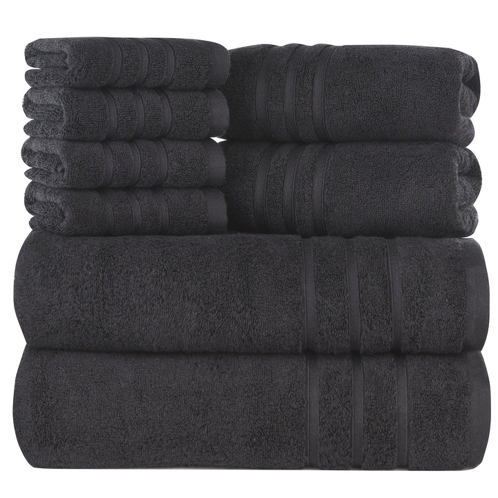 Eline | Lot de luxe de 8 serviettes en coton doux pour un confort optimal