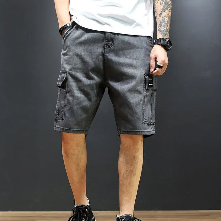 Short d'été cargo en denim luxueux pour hommes - Folk
