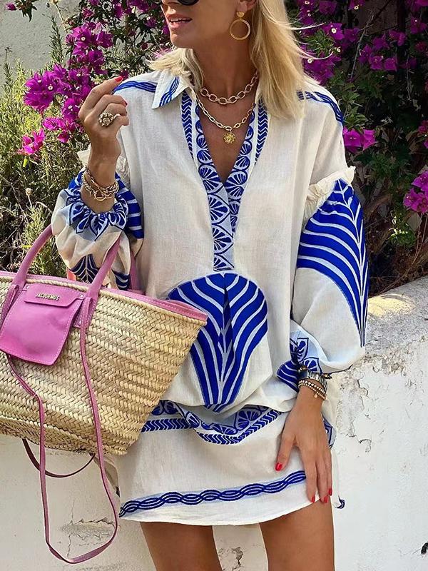 Zoey - Robe de plage élégante à col en V pour femmes