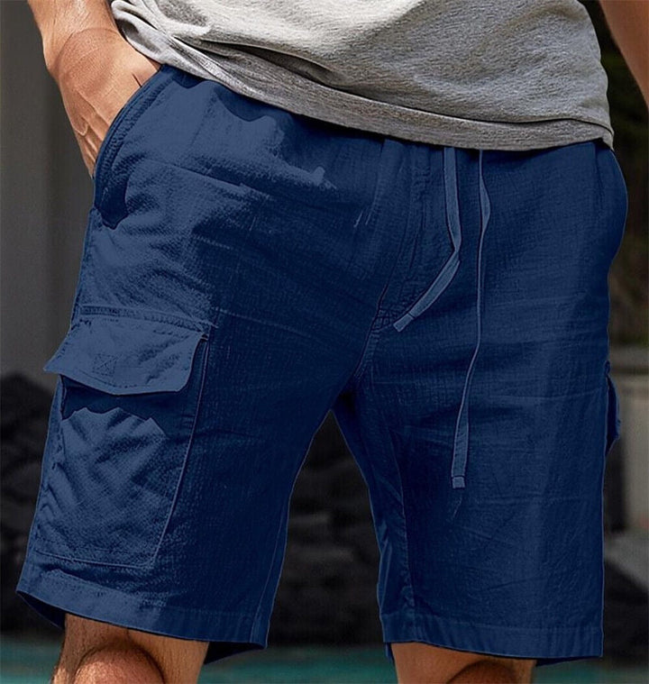 Short cargo d'été en lin, élégant et confortable, pour homme - Nard