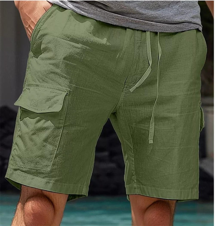 Short cargo d'été en lin, élégant et confortable, pour homme - Nard