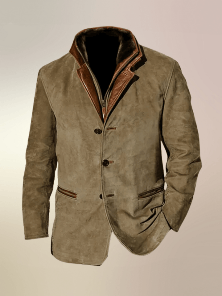 Lucas - Veste en Cuir Vintage
